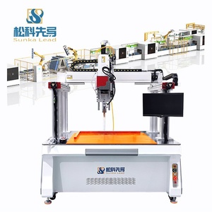 Machine de soudage laser à fibre à portique pour cellules de batterie prismatiques, pour système de stockage d'énergie, pack de batteries au lithium - Product Image 1