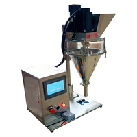 Machine de remplissage de bouteilles de poudre de matcha de 250g et 500g pour mélange à gâteau, modèle de table