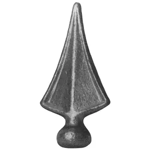 hot-sale ornamental wrought iron caps spear point for fence and gate