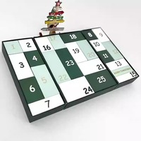 Boîtes de calendrier de l'avent personnalisées en masse, boîtes de compte à rebours de Noël, boîtes cadeaux de Noël, boîtes de calendrier de l'avent vides, boîtes de bonbons de Noël