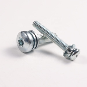 Wxsny SS304 chéo lõm Pan đầu sems bu lông <span class=keywords><strong>Captive</strong></span> vít với pre-lắp ráp máy giặt - Product Image 3