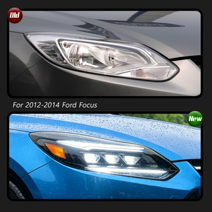 ไฟหน้า LED แบบสามเลนส์ TYPY สำหรับ Ford Focus ปี 2012-2014 พร้อมไฟวิ่งกลางวันและไฟเลี้ยวแบบเรียงลำดับ - Product Image 2