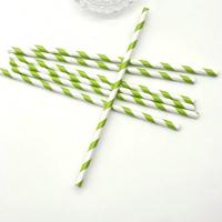 Pailles en papier écologiques jetables de haute qualité Pailles à boire multicolores Rouleaux 6MM * 200MM en stock