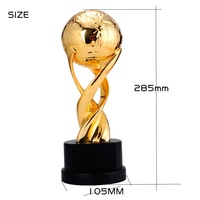 Personnalisé de haute qualité en alliage de zinc 3d métal plaqué or trophée trophée résine Souvenir trophée tasse