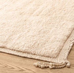 Tapis marocain noué à la main en laine, tapis berbère fait main, taille personnalisée, revêtement de sol de qualité supérieure pour salon et chambre à coucher - Product Image 2