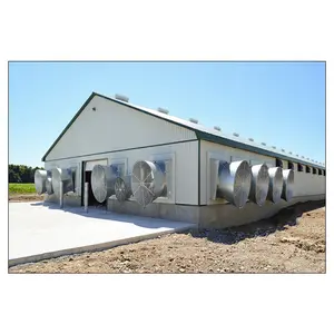 Low price steel barn style shed cow farm house design poultry house design for layers in Kenya farm