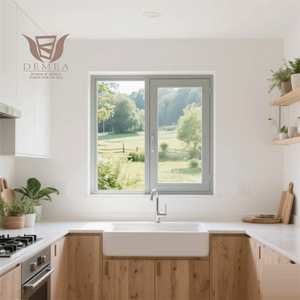 Fenêtres à battants en alliage d'aluminium à <span class=keywords><strong>prix</strong></span> de gros, couleur personnalisée, double vitrage, portes et fenêtres en aluminium pour projets de villas - Product Image 6