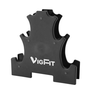 Toptan VIGFIT Dayanıklı 12kg Çimento Dambıl Seti, Evde Spor Salonu Güç Antrenmanı Egzersizi için Standlı - Product Image 5
