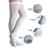 Chaussettes de compression respirantes à gradient, hauteur genou, pour les longs voyages, la tenue debout prolongée et le confort quotidien