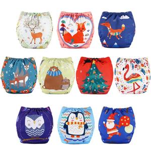 Couches lavables imperméables pour bébé, culottes d'apprentissage néonatales imprimées, protection contre les fuites, surface sèche, absorption - Product Image 2