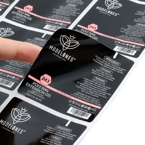 カスタムロゴ高級リサイクルマット金箔ステッカー包装 & 印刷カスタマイズされたラベル印刷製品 - Product Image 3