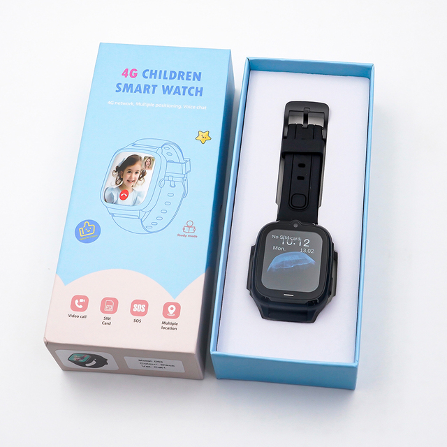 Boys Girls Android Smartwatch LBS WiFi Location SOS HD Video Call Alarm 730mAh Battery Compass Waterproof Kids Watch 2026