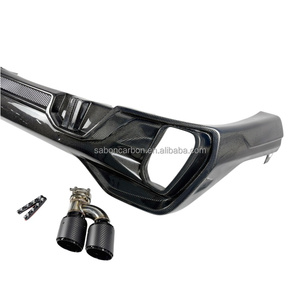 Difusor de Fibra de Carbono Estilo LD con Puntas de Escape para <span class=keywords><strong>BMW</strong></span> <span class=keywords><strong>X6</strong></span> G06 <span class=keywords><strong>m</strong></span> Sport 2019, Accesorios para Parachoques Trasero, Kit de Carrocería - Product Image 3