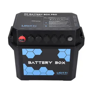 Diy plastik Iot Lifepo4 gizemli elektronik Amatuer radyo Camper araba aksesuarları kutusu için taktik depolama pil güç kutusu