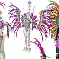 Fabricant de Monokinis de Carnaval Personnalisés, Tenues de Lundi de Carnaval, Costumes de Mas, Tenues de Jouvert, Maillots de Bain pour Femmes