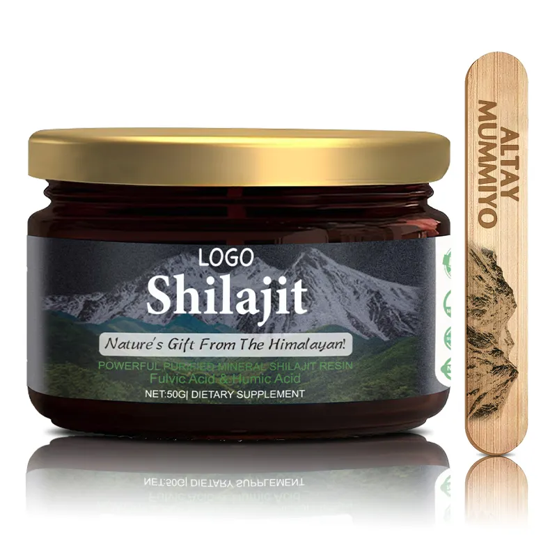 Himalaya Shilajit toptan özel etiket gücü organik organik toplu macun