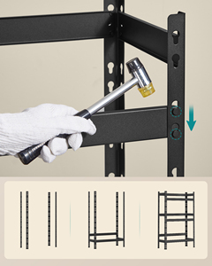 <span class=keywords><strong>SONGMICS</strong></span> Porte-Boisson pour Bar & <span class=keywords><strong>Home</strong></span> 3 Niveaux Boissons Caisse Rack pour Cuisine Garage Snack Rack De Stockage - Product Image 4