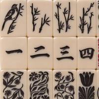 Ubin Mahjong Akrilik Portabel Mewah Bergaya Vintage Amerika untuk Hiburan Pertemuan Keluarga