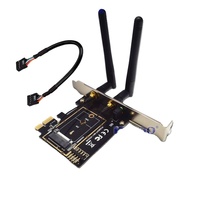 Adaptador PCI-E a NGFF M2 Wi-Fi y Tarjeta de Red KEY-E
