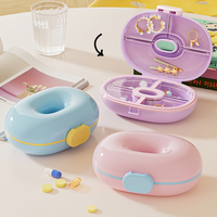 Organisateur de pilules miniature à 7 compartiments - Boîte à pilules étanche et portable pour 3 repas par jour, pour pilules et compléments alimentaires, pour un usage quotidien