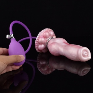 YOCY Silicone Dog Knot <b>Dildo</b> Inflatable Anal Plug air Pump Big <b>Dildo</b> Butt Plug Sex Toys for Men Women - Product Image 5