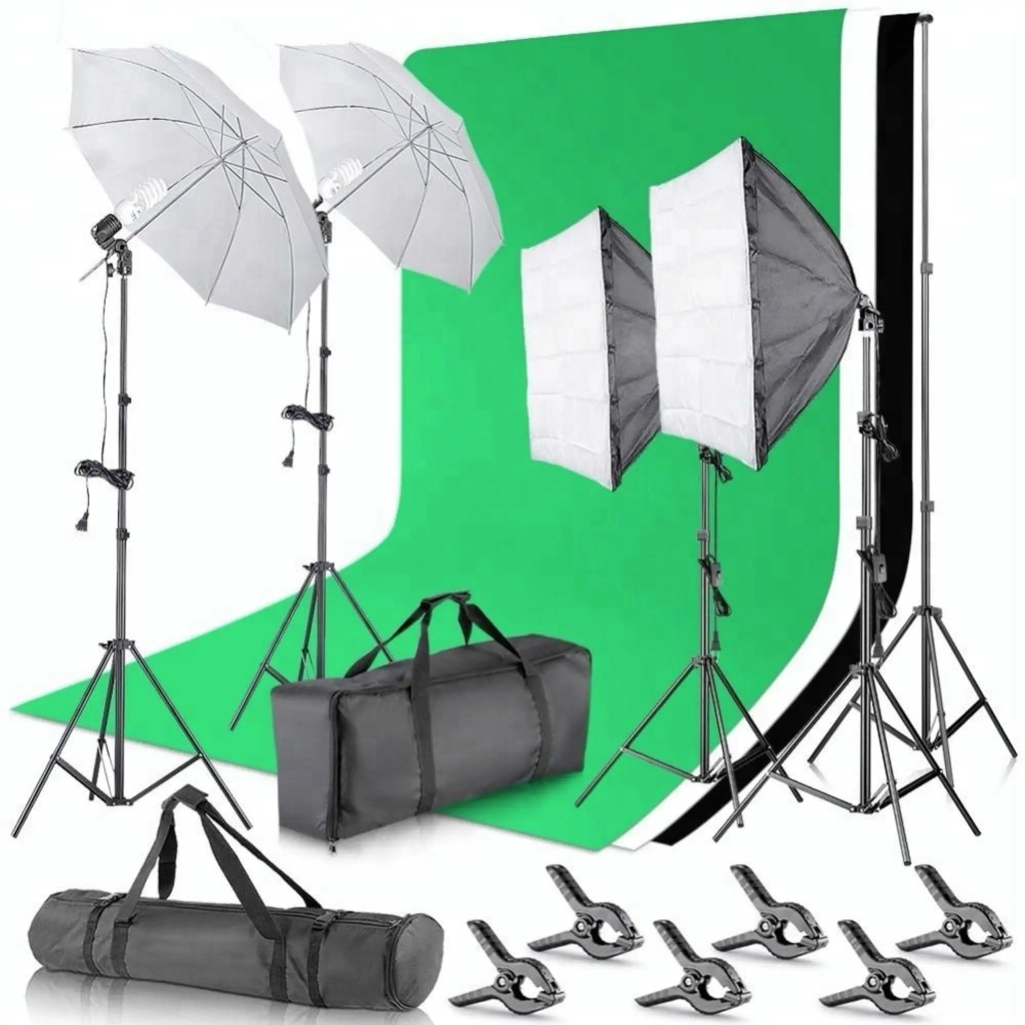 Kit d'éclairage photo parapluie pour studio de photographie