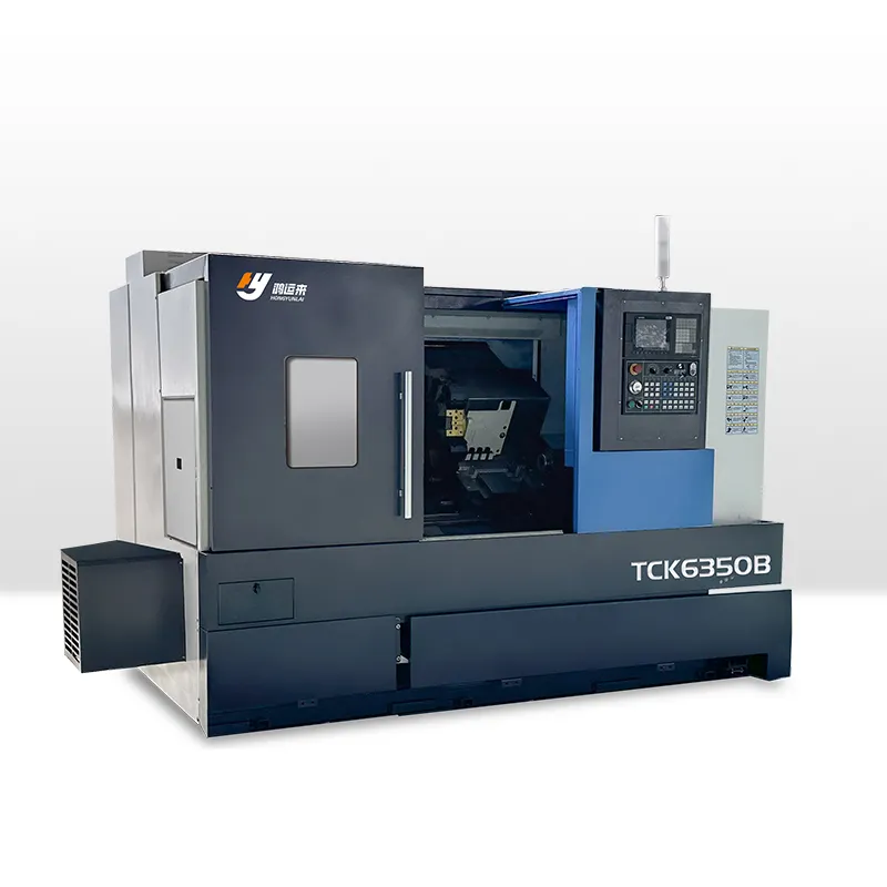 เครื่องกลึงโลหะแนวนอนความแม่นยําสูงผลิตในเครื่องกลึง CNC ของจีน