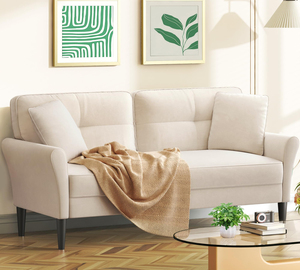 Custom <strong>Sofa</strong> Velvet <strong>Small</strong> Couches for <strong>Small</strong> Spaces Loveseats <strong>Sofas</strong> for Living Room Mini Couch for <strong>Bedroom</strong> Comfy <strong>Sofa</strong> Couch - Product Image 1