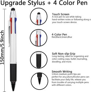 Wholesale Advertising Cheap <b>Led</b> Light up Pen With Stylus Custom Printed Printing Logo Plastic Blue Writing Ballpoint <b>Ball</b> Ink - Product Image 2