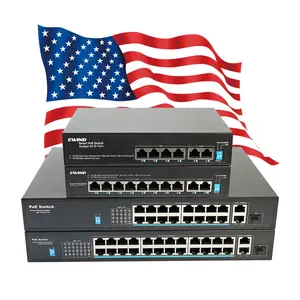 Ethernet 6 Port PoE Switch 10/100M 300M CCTV PoE Switch For Security System And IP Camera