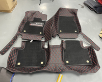Tapis de sol de voiture Muchkey Automotive Interior Car Foot Mat 5D Luxury Leather Special Car Mats Double Layer Car Floor Mats