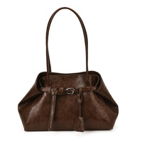 Sac fourre-tout décontracté pour femme, nouvelle collection hiver 2025, texture raffinée, sac à bandoulière élégant et tendance