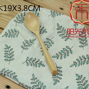 Wooden <b>Spoon</b> Set Round Handle Natural Wood Color Eco-Friendly <b>Coffee</b> Tea Utensil - Product Image 4