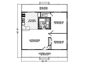Casa pequeña prefabricada con planos de casa y diseño para bungalow - Product Image 2