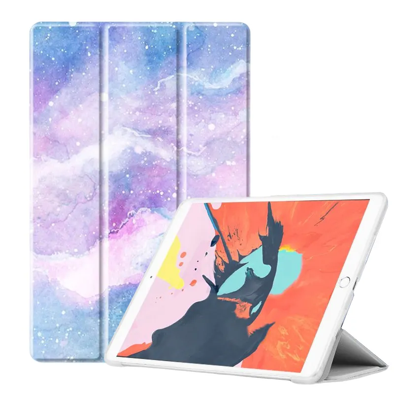 Slim Trifold Stand Trans lucent Back Schutzhülle für iPad Pro 11 Zoll 9,7 5. 6. Generation Hülle