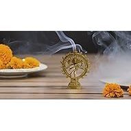 งานฝีมือปาริจัต รูปปั้นพระศิวะเต้นรำ นาตรัจ มูรติ ทำจากทองเหลือง ขนาด 6.5 นิ้ว ของตกแต่งบ้าน สำหรับพิธีกรรมพุทธศาสนา ใช้ในมณฑิลหรือวัด - Product Image 6