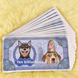 Denaro per l'Inferno dei Morti Animali Domestici, Carta Colorata per Bruciare, per Cani e Gatti, 10 Fogli - Product Image 1