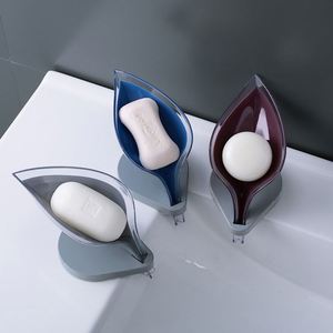 Leaf Shape Box Soap Dish Storage Plate <b>Tray</b> Holder Case Supplies Bathroom Gadgets - Product Image 2