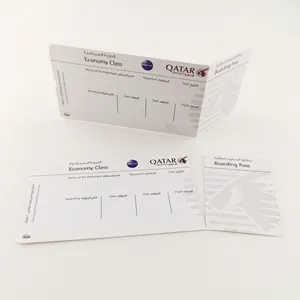 High Quality Thermal Paper Airline Air Flight Tickets Boarding Pass Thermal Paper Printing Boarding Pass.