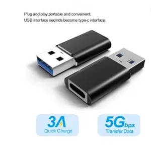 Data Transfer 5Gbps USB Type C Fast Charging Adapter USB Adapter Type C Female To USB 3.0 Type A Male Adapter For Macebook