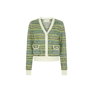Cardigan 2026 in maglia tinta unita stile <span class=keywords><strong>Tweed</strong></span> personalizzato e gonna a trapezio completo estivo Casual a due pezzi da donna - Product Image 5