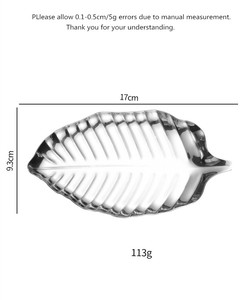 Vente chaude Argent En Forme De Feuille Style Européen Pas Cher Restaurant Plateau De Fruits Nordique En Acier Inoxydable <span class=keywords><strong>Plaque</strong></span> En Vrac - Product Image 2