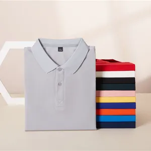 高品質38% コットン10% 氷酸素繊維52% ポリエステル180 gsmビッグサイズポロシャツ多色ポロシャツ