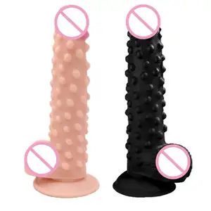 Yetişkin seks oyuncak yapay penis dükkanı silikon gerçekçi yapay penis engebeli kadınlar için heyecan verici cinsel deneyim kadın Masturbators