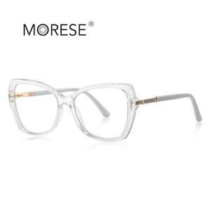 MORESE 2244 Montatura Ottica Bling alla Moda <span class=keywords><strong>con</strong></span> Cerchio Completo in TR90 <span class=keywords><strong>Occhiali</strong></span> <span class=keywords><strong>da</strong></span> <span class=keywords><strong>Vista</strong></span> Marroni Adatti a Tutte le Forme del Viso Anti <span class=keywords><strong>Luce</strong></span> Blu per Uso Quotidiano - Product Image 5