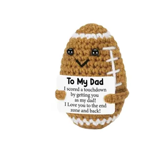 Ballon <span class=keywords><strong>de</strong></span> sport au crochet fait main en gros d'usine avec carte d'encouragement et décoration <span class=keywords><strong>de</strong></span> poupée positive amusante - Product Image 5