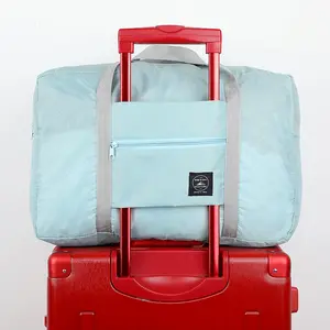 中国传统紫色旅行领导者笔记本电脑手推车组织者防水旅行必需品廉价行李袋