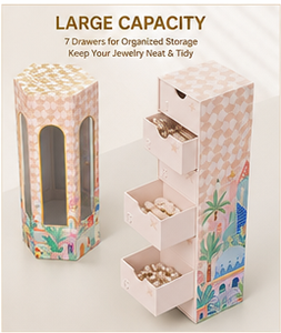 Wholesale Cylinder <b>Christmas</b> Advent Calendar <b>Box</b> Rigid Cardboard Empty Mystery Blind <b>Box</b> for Jewelry and Surprise Gift Packaging - Product Image 4