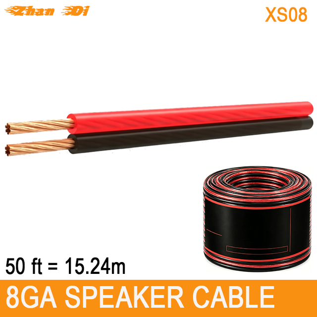 High Quality OFC 8/10/12/14/16/18GA Car Audio Speaker Cables 99.9% Oxygen-free Copper Conductor 1 Year Warranty 50-100m/roll