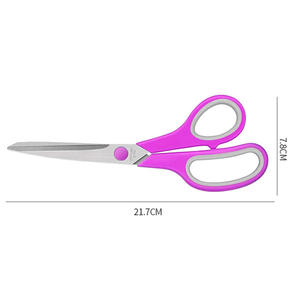 Tijeras para el hogar de acero inoxidable de 21,7 cm, herramienta de corte en forma de V para uso en oficina y hogar, para papel y plástico - Product Image 1